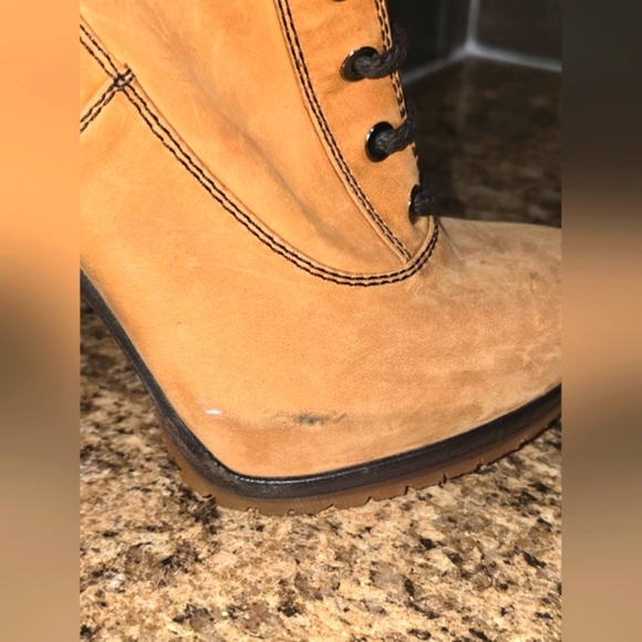 Grey Mer Lace-Up Leather Heeled Boots - Picture 10 of 16